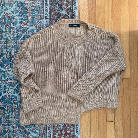 Zara Sweaters - Zara Knit Sweater Camel Color
